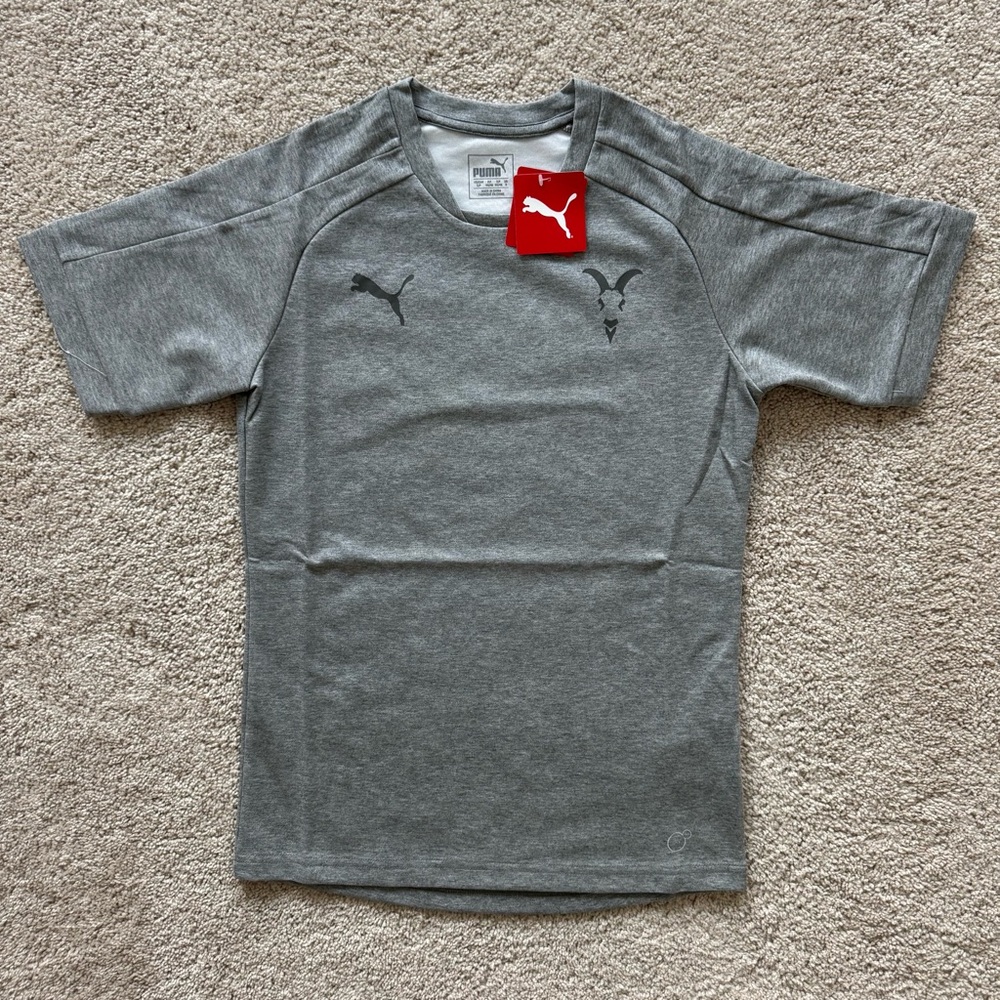 Puma Chivas Guadalajara T-Shirt Men Size Small Gray Casual Tee NEW